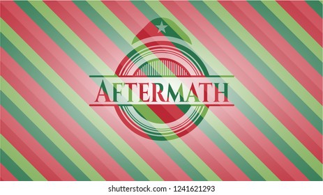 Aftermath christmas badge background.