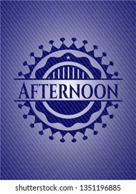 Afternoon denim background