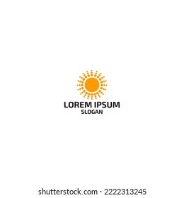afternoon logo, sun logo, sunset logo and simple logo icon.