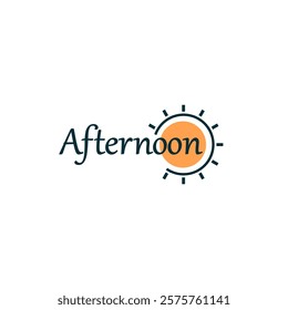 afternoon logo vector, can be use on all media because made with high resolution