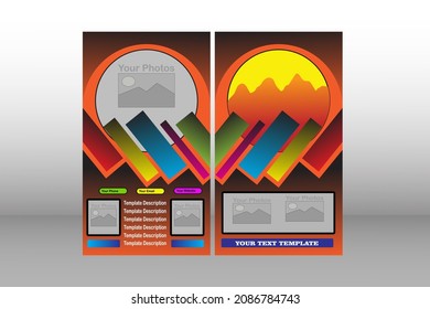 The afternoon mountains template is suitable for communities etc