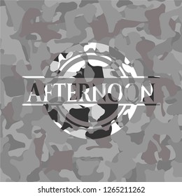 Afternoon on grey camo texture