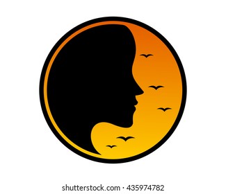 afternoon silhouette icon