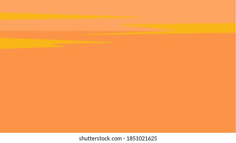 cielo por la tarde con ilustración de vector de nube 2d H