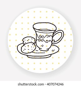 afternoon tea doodle