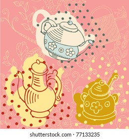 afternoon tea. seamless design