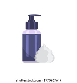 Aftershave Balm And Cream Vector Icon Illustration. Sign For Barber Shop Icon And Logo