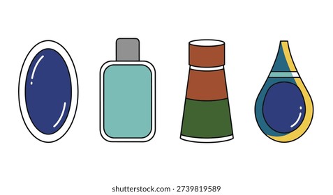 Aftershave Bottle dynamic modern style vector