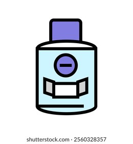 aftershave bottle men cosmetic color icon vector. aftershave bottle men cosmetic sign. isolated symbol illustration