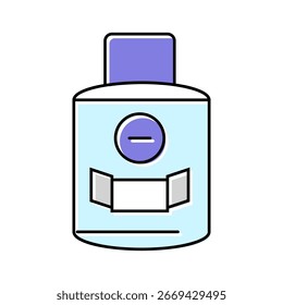 aftershave bottle men cosmetic color icon vector. aftershave bottle men cosmetic sign. isolated symbol illustration