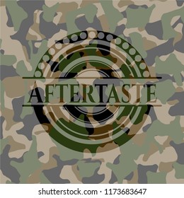 Aftertaste on camouflage pattern
