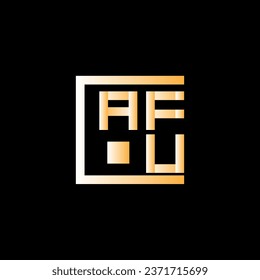 AFU letter logo vector design, AFU simple and modern logo. AFU luxurious alphabet design  