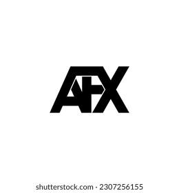 afx typography letter monogram logo design