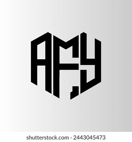 AFY letter logo abstract design. AFY unique design. AFY.
