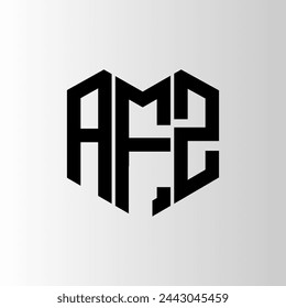 AFZ letter logo abstract design. AFZ unique design. AFZ.
