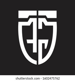 AG Abstract logo monogram with emblem style isolated on black background