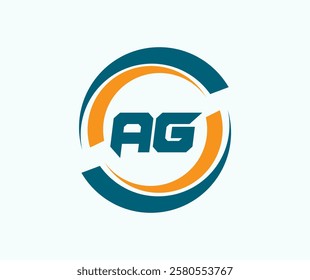  AG AGstract Letter logo Design. AG Initial Logo design Monogram for business and company.AG logo, AG letter logo design.
