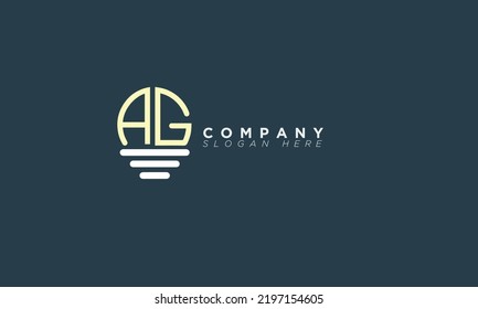 AG Alphabet letters Initials Monogram logo GA, A and G