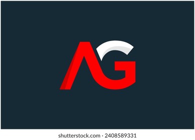 Logo der AG - abstraktes Logo der AG-Logo-AG-Buchstabe -Logo der AG - Firmenlogo