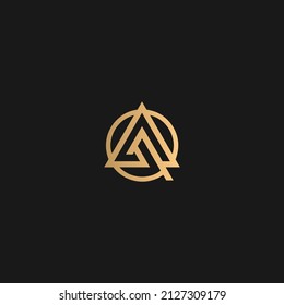 AG Business Type Logo Vector, AG Circle Logo Icon