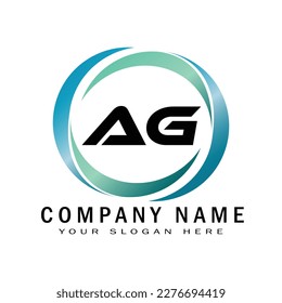 AG Company Linked Letter Logo Design