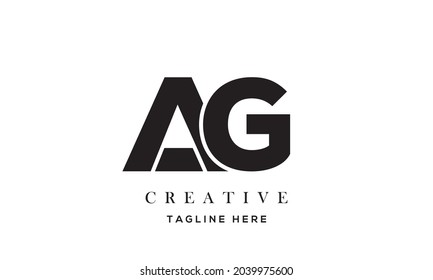 Ag Creative Two Latter Logo Design Stock Vector (Royalty Free ...