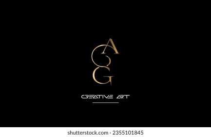 AG, GA, A, G abstract letters logo monogram