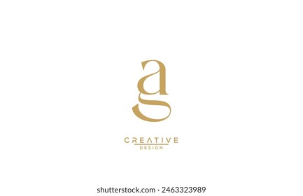 AG, GA, A, G, Abstract Letters Logo Monogram
