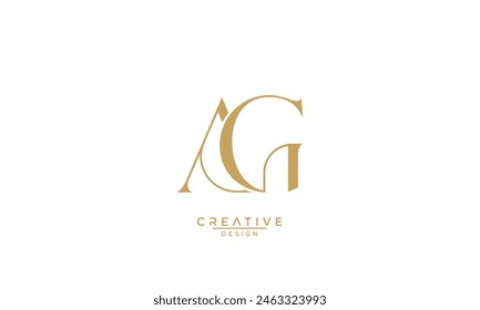 AG, GA, A, G, Abstract Letters Logo Monogram