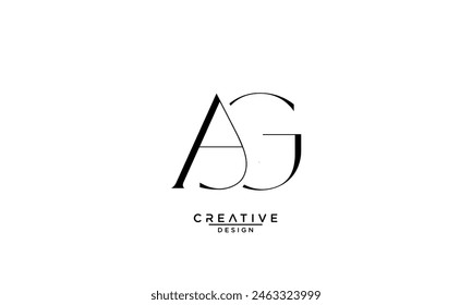 AG, GA, A, G, Abstract Letters Logo Monogram