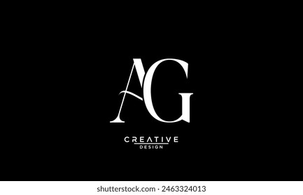 AG, GA, A, G, Abstrakte Buchstaben Logo-Monogramm