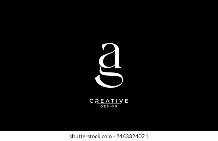 AG, GA, A, G, Abstract Letters Logo Monogram