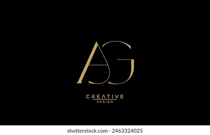 AG, GA, A, G, Abstract Letters Logo Monogram