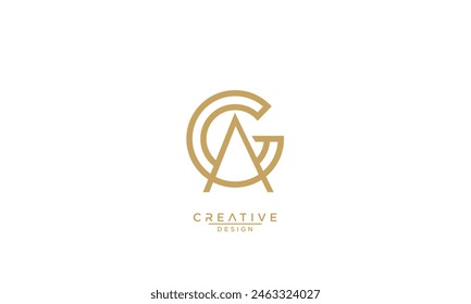 AG, GA, A, G, Abstract Letters Logo Monogram