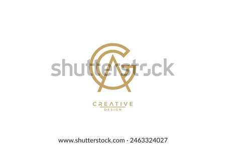 AG, GA, A, G, Abstract Letters Logo Monogram