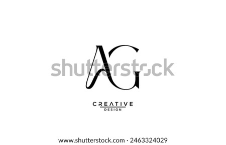 AG, GA, A, G, Abstract Letters Logo Monogram