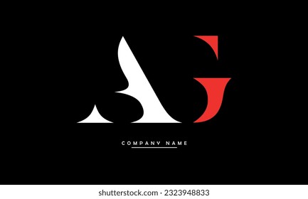 AG, GA Abstract Letters Logo Monogram