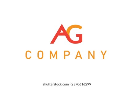 AG GA abstract vector logo monogram Creative Modern Letter icon template
