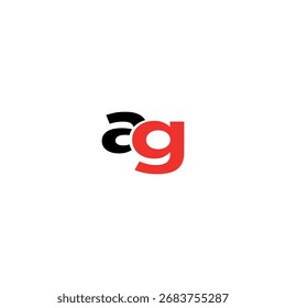 AG GA Vector de diseño de logotipo de letra inicial. Símbolo minimalista moderno de la marca para la identidad Corporativa de la marca del negocio.