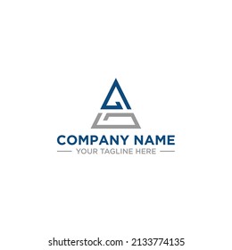 Ag Ga Initial Logo Sign Design Stock Vector (Royalty Free) 2133774135