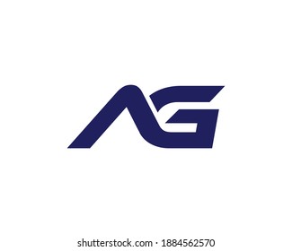 AG GA LETTER LOGO DESIGN