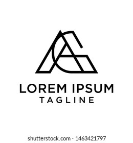 AG, GA, letters logo monogram
