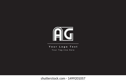 AG or GA logo. Unique attractive creative modern initial AG GA A G initial based letter icon logo