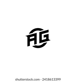 AG initial game logo, banner design for your e-sports or streaming team