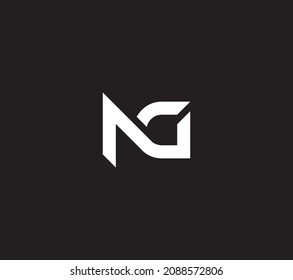 Diseño de logotipo de monograma de letras AG iniciales