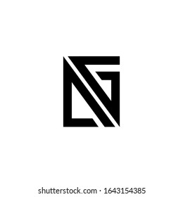 AG initials minimalist modern logo with a blue color gradation suitable for personal logo branding