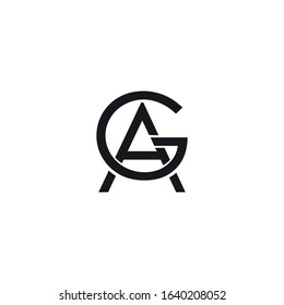 ag letter brand vector logo
