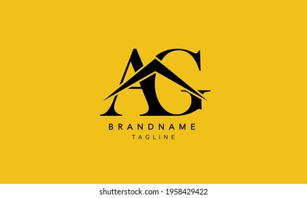 AG Letter house real estate Logo Design