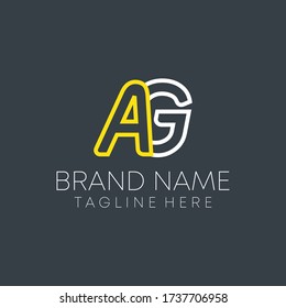 Logo-Element für die Buchstabenzeile der AG. Logo