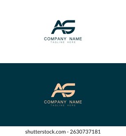 AG Letter Logo Design. Creative Modern A G Letters icon vector Illustration.